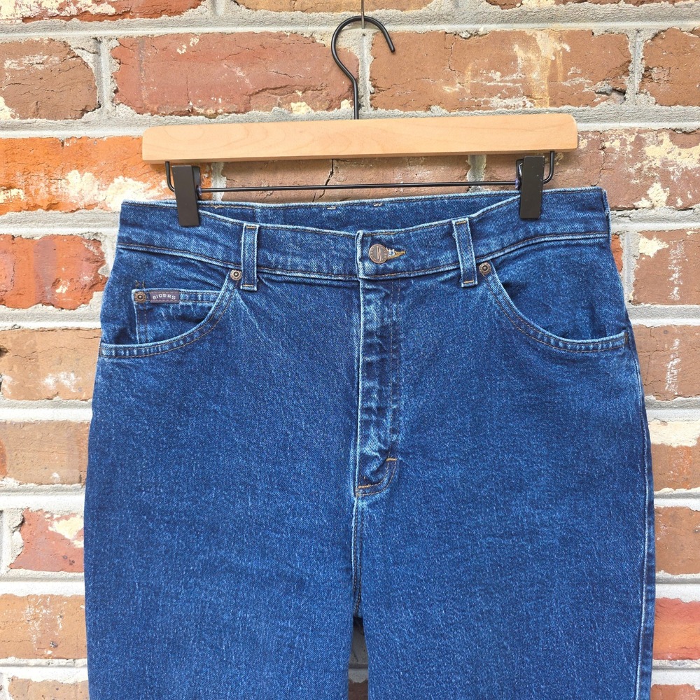 Vintage 90s LEE Jeans Womens 32x32 Blue Western Rodeo High Waist Tapered Mom - Picture 7 of 12